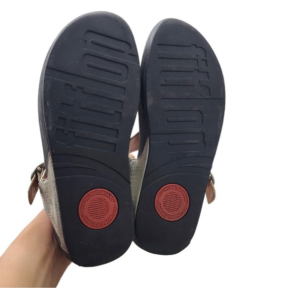 Fit Flop Sandals, Goldtone - Picture 4 of 8